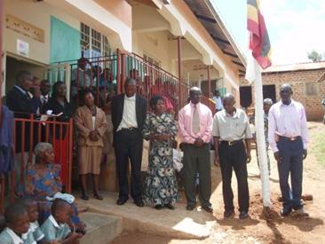 Members of the school management team who took an oath to maintain the facilities