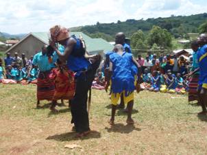 Traditional dance performance by the pupuils