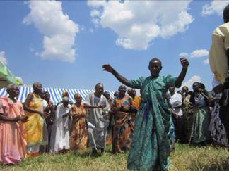 Dance of appreciation by local community