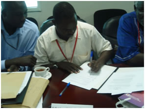 The Signing of the Grant Contract