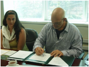 The Signing of the Grant Contract