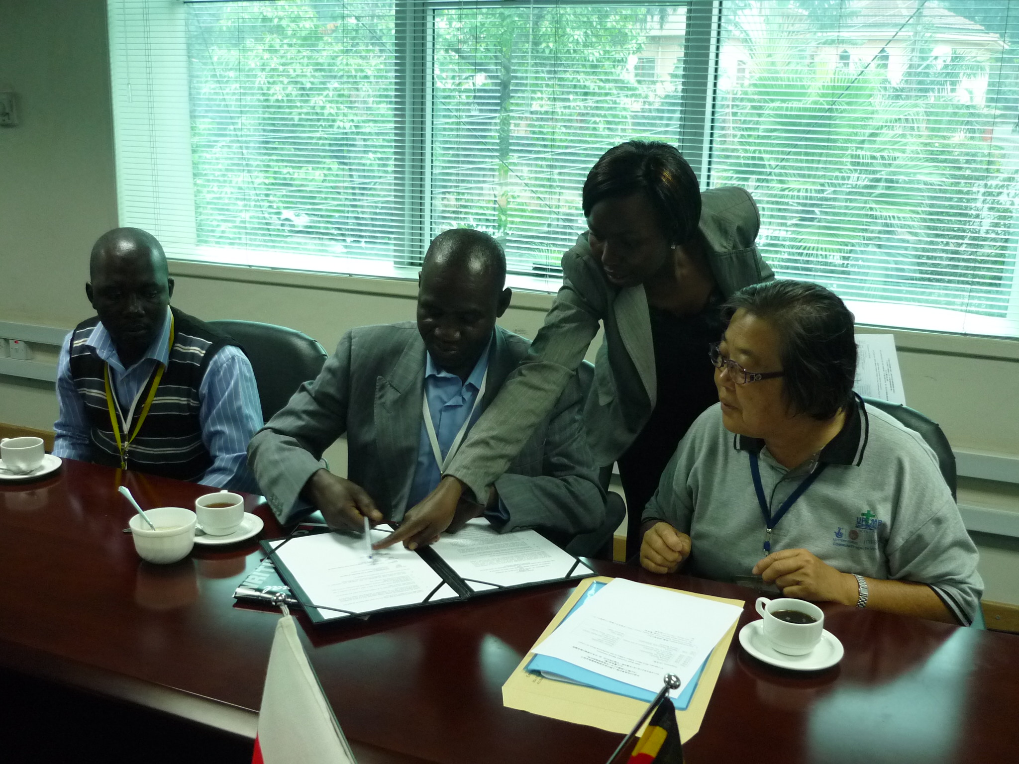 Signing the Grant Contract