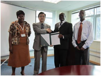 Handing over of the Grant Contract