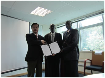Handing over of the Grant Contract