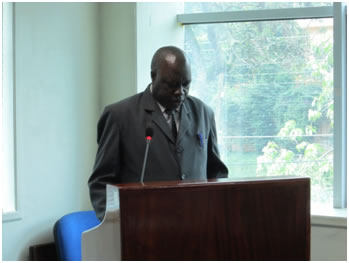Speech by implementing organization