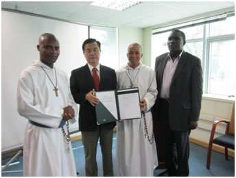 Handing over of the Grant Contract