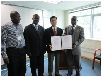 Handing over of the Grant Contract