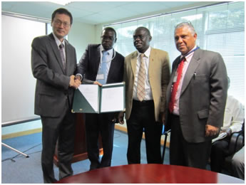 Handing over of the Grant Contract
