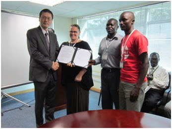 Handing over of the Grant Contract