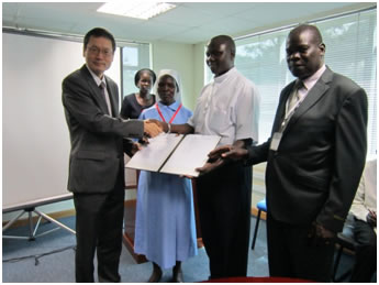 Handing over of the Grant Contract